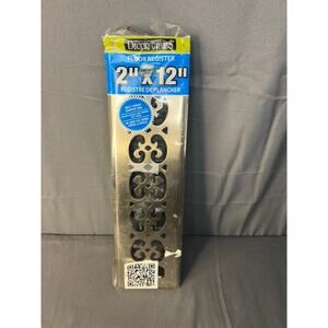Decor Grates 2" x 12" Floor Register NIP Silver